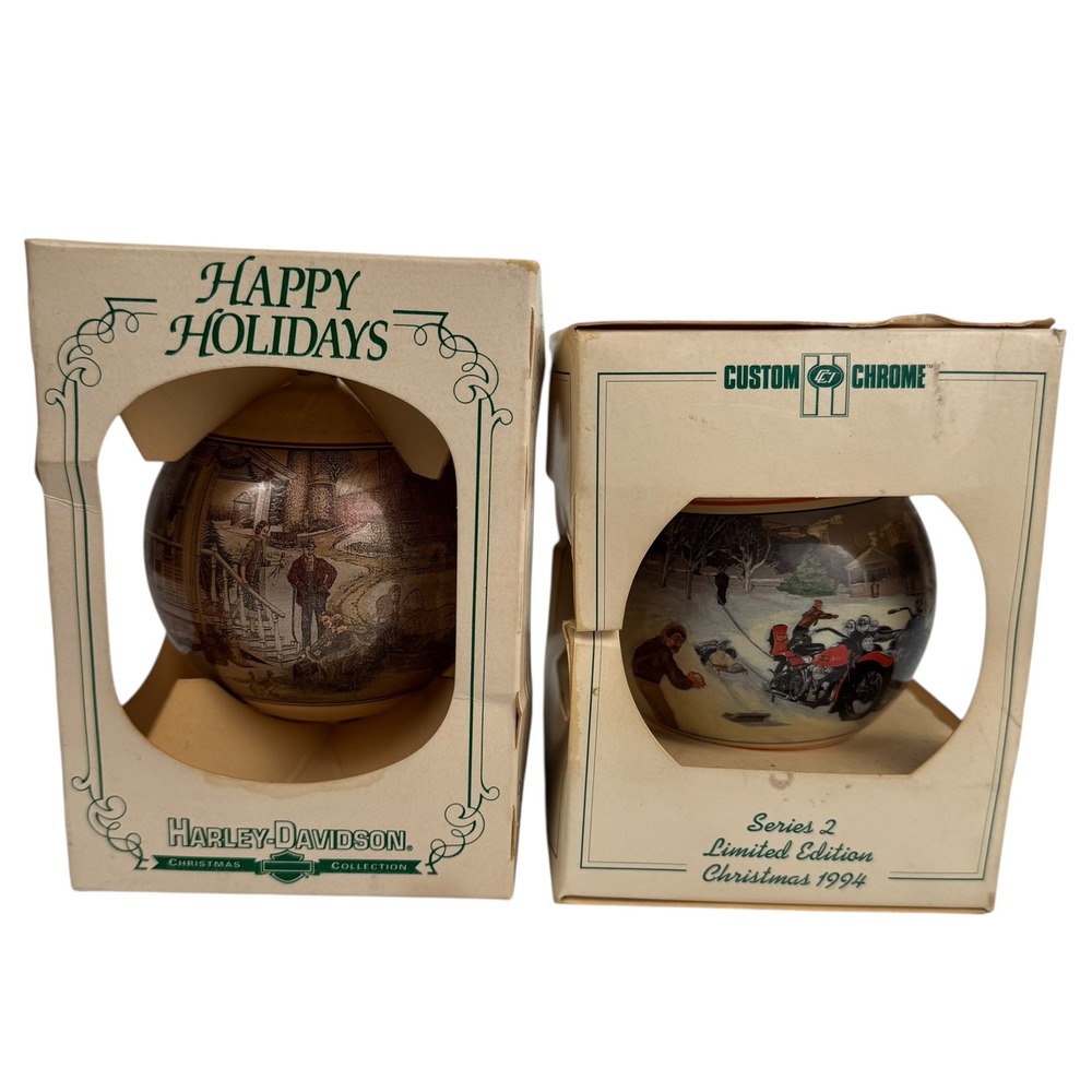 Harley-Davidson Biker Christmas Ornaments Limited Edition Series 1993‎ 1994 A72Q